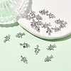 SHEGRACE Brass Pave Cubic Zirconia Star Connector Charms XGRQ2O314-441A-P-4