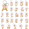 Resin & Acrylic & Faux Suede Tassel Keychain KEYC-YW00123-01-2