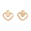 201 Stainless Steel Charms STAS-B001-02G-1