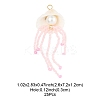 Natural Shell & Glass Pearl Big Pendants PALLOY-FS00031-4