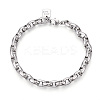 Brass Chain Bracelets BJEW-N032-05P-2