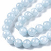 Natural Chalcedony Beads Strands G-S333-6mm-004-3