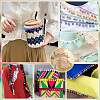 10 Yards Polyester Pom Pom Ball Tassel Ribbons DIY-PH0033-31-5
