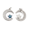 Brass Micro Pave Cubic Zirconia Pendants KK-E068-VB422-1