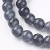 Natural Jade Bead Strands G-R165-8mm-12-3