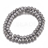 PVD Vacuum Plating Magnetic Synthetic Hematite Beads Strands G-I276-02A-6mm-2