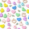 DIY Round & Heart Acrylic Beads Bracelets Jewelry Kits DIY-FS0006-28-3