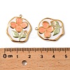 304 Stainless Steel Enamel Pendants STAS-Z145-08G-02-3