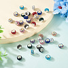 36Pcs 12 Colors Alloy Clay Pave Rhinestone European Beads ALRI-TA0001-30-5