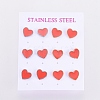 304 Stainless Steel Stud Earrings EJEW-I235-04-B-2