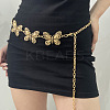 Tibetan Style Alloy Butterfly Link Chain Waist Belly Chains for Women FS-WG99F1B-01-2