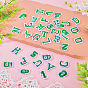 36Pcs 2 Sets 2 Styles Letter A~Z & Number 0~9 Polyester Embroidery Sew On Patches Sets PATC-TA0001-55C-4
