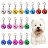 18Pcs 9 Colors Iron Bell Pendant Decoration AJEW-GL0002-54-1