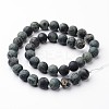Frosted Round Natural Kambaba Jasper Bead Strands G-J346-30-10mm-2