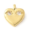 Brass Micro Pave Cubic Zirconia Pendants KK-U053-07G-1