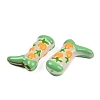 Boot Baking Paint Glass Enamel  Beads LAMP-C020-02H-3