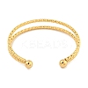 Ion Plating(IP) Textured 304 Stainless Steel Wrap Cuff Bangle for Women BJEW-P331-16G-3