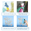 21Pcs Waterproof PVC Colored Laser Stained Window Film Adhesive Stickers DIY-WH0256-097-3