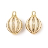 Brass Micro Pave Cubic Zirconia Pendants KK-Z146-18G-1