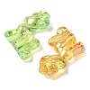 Electroplate Transparent UV Plating Acrylic Pendants OACR-I014-29-3