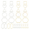 Jewelry 40Pcs 16 Style Alloy Linking Rings FIND-PJ0001-27-2