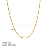 Stainless Steel Boston Link Chain Necklaces PW-WG8A4BA-07-1
