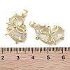Real 18K Gold Plated Brass Glass Pendants KK-R161-02G-05-3