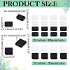 180Pcs 4 Styles 2-Hole Glass Seed Beads SEED-ME0001-09A-2
