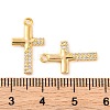 Brass Micro Pave Clear Cubic Zirconia Pendants X1-KK-U017-09E-G-3