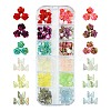 180Pcs 12 Styles Spray Painted Resin Cabochons MRMJ-FS0001-03-1