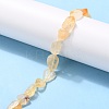 Rough Raw Heated Natural Citrine Beads Strands G-G010-13-4