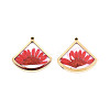 304 Stainless Steel Epoxy Resin Pendants STAS-T072-26-2