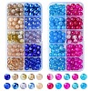 10 Colors Crackle & Baking Paint & Imitation Jade Glass Beads DGLA-YW0001-24A-2