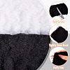 2 Rolls 2 Colors Polyester-cotton Rabbit Wool Fabrics DIY-TA0012-64-5