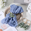 6Pcs PVC Leaf Napkin Rings AJEW-GF0011-03B-3