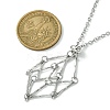 Crystal Cage Holder Necklace NJEW-JN04604-01-4