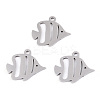 Non-Tarnish 201 Stainless Steel Pendants STAS-T052-49P-3