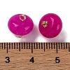 Natural White Jade Dyed Saucer Charms with Rack Plating Golden Tone Brass Bails KK-B103-17B-02-3
