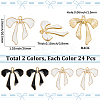 48Pcs 2 Colors Alloy Enamel Pendants ENAM-SC0006-56-2