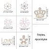 Alloy Rhinestone Cabochons PALLOY-OC0002-15LG-2