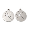 Non-Tarnish 201 Stainless Steel Pendants STAS-A084-06P-1