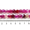 Natural Striped Agate/Banded Agate Beads Strands G-H1593-8mm-1-3