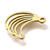 201 Stainless Steel Pendants STAS-R136-01G-07-2
