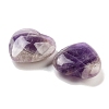 Heart Natural Amethyst Palm Stones G-C134-06A-26-2