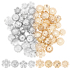 80Pcs 8 Style 304 Stainless Steel & 316 Stainless Steel Bead Caps STAS-UN0032-73-1