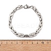 304 Stainless Steel Link Chains Bracelets BJEW-P351-02P-5