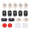2 Sets 2 Colors Plastic & 304 Stainless Steel Universal Wheels 360° Rotation Pulley Ball AJEW-SW0001-04-1