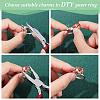 1Pc Adjustable Rhodium Plated Sterling Silver Finger Rings Components STER-BC0002-02P-4