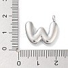Rack Plating Brass Balloon Letter Pendants LS-KK-C050-01P-W-3