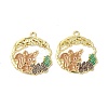 Alloy Enamel Pendants LS-ENAM-C005-22G-2